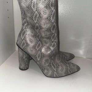 Snake skin booties